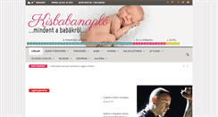 Desktop Screenshot of kisbabanaplo.com